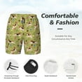 thumbnail image 3 of Gukieu Running Beagle Print Men's Double Layer Sports Swim Trunks, Quick Dry Adjustable Waist Swim Shorts Swimwear-Large, 3 of 6