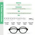 thumbnail image 3 of Kids Optical Glasses Round Frame TR90 Size 43 Elastic Strap Retainer No Screw Boys Girls 2-4Y, 3 of 5
