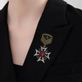 thumbnail image 5 of URTERYSER Antique Enthusiast Badge Historical Value Collectible Emblems Badge Metal Pin for Clothes Decoration Color 3, 5 of 9