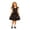 AB56 Black, variant on Gunia Girls Halloween Dresses Cozy Graphic Print Dresses Little Girls Sleeveless Suspender School Playwear Dress Up Outfits Size 3-4 Years
