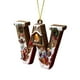 thumbnail image 2 of Adornos de árbol de Navidad de 26 letras - Decoraciones acrílicas personalizadas con gorros de Papá Noel, de una pieza, 2 of 7