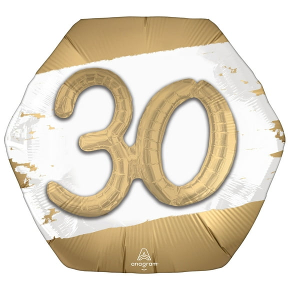 Unforgettable 30th Birthday Foil Balloon - Superior Float Time, Ideal Party Decor!