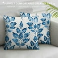 thumbnail image 3 of Nawypu  Printed Booti Decorative Square Accent Throw Pillow Cover - Home Decor for Couch, Sofa, Chair Blue, 3 of 5