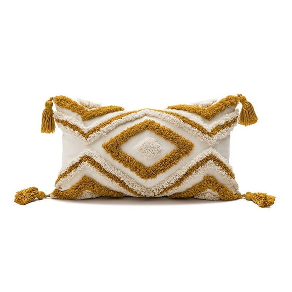 Nvzi Throw Pillow Cover 12x20 Decorative Cushion Case Farmhouse Pillowcase Modern Pillow Covers for Sofa,Couch, Living Room, Yellow