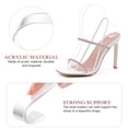 thumbnail image 5 of CIMAXIC 10pcs High Heels Support Rack Shoe Holder Women Shoe Display Rack Acrylic Shoes Sandals Display Support,9.25"X4.72"X0.79", 5 of 5