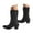 Black, variant on Fall Shoes for Women Cowboy Boots for Women Cowgirl Mid Calf Western Boots Block Heel Brown,5.5