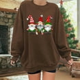 thumbnail image 2 of Towmus Christmas Sweaters for Women Funny Festive Womens Christmas Old Men Sweaters Loose Fit Cute Winter Long Sleeve Tops Casual Pullover Shirts, 2 of 6