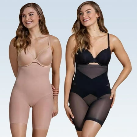 

harmtty Body Shaper High Waist Trace-less Soft Wear Resistant Comfortable Hip Lifting Nylon Women Bodysuit Body Shaper for Female Black