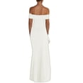 thumbnail image 3 of Off the Shoulder Wedding Guest Dress Bodycon High Split Formal Dress Cocktail Party Prom Long Dresses White S, 3 of 9