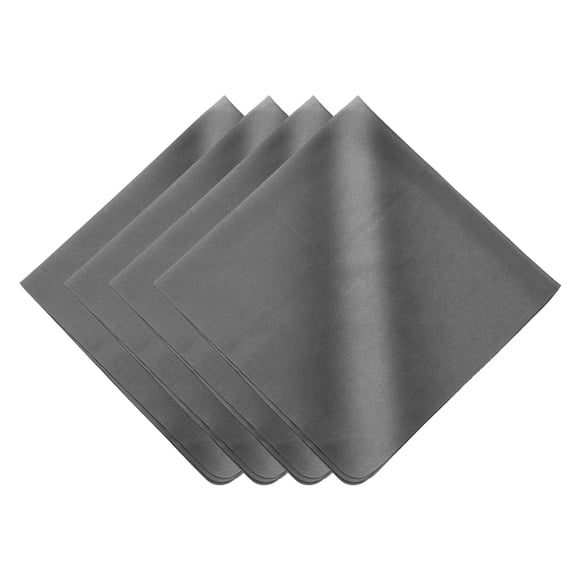 Uxcell 4Pcs Soft Eyeglass Cloths, 15.8 x 15.8" Electronics Microfiber Cleaning Cloths Eyeglass Cleaning Fabric for Lens Wipes Glasses Cleaner Jewelry LCD Screens Cameras, Dark Gray