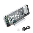 thumbnail image 4 of Despertador Reloj de mesa con radio LED Reloj de mesa de noche con temperatura digital, Cuerpo blanco, Palabra blanca tholdsy HA004971-01, 4 of 6