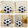 thumbnail image 3 of GOOHOCHY Fluffy Bean Bag Chair Cover with Soccer Design Large Capacity Storage Organizer, 3 of 8