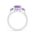 thumbnail image 2 of ANGARA Natural 2.2 Ct. Amethyst Fashion Ring in 14K White Gold for Women (Ring Size: 9.5), 2 of 10