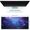 thumbnail image 2 of Extended Gaming Mouse Pad,Cosmic Sky, 3mm Thick X-Large Non-Slip Rubber Base Mousepad with Stitched Edges,Non-Slip Base,Waterproof Keyboard Mouse Mat Desk Pad for Work, Game, Office,Home(Galaxy 01), 2 of 6
