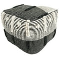 thumbnail image 2 of Home&Manor Wool Cotton Siena Cube Pouf, 2 of 6