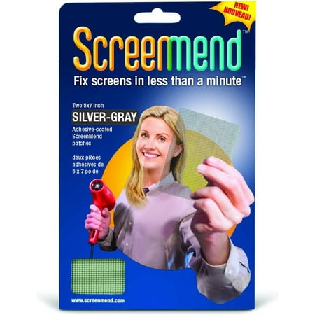 

Window Screen Repair Kit - 5 x7 Patch Silver (2 Patches)