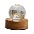 thumbnail image 2 of Lámpara de mesa Yinane 3D de cristal 2,4 pulgadas con USB, 2 of 5