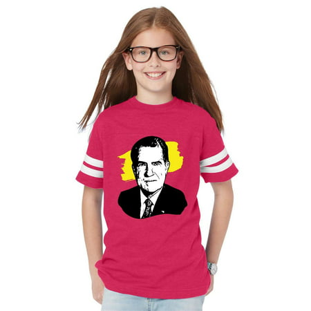 Richard M. Nixon American President Youth Unisex Football Fine Jersey (Richard Nixon Best President)