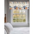 thumbnail image 3 of Pumpkin Eucalyptus Leaf Valances for Windows Thanksgiving Fall Letter Background Rod Pocket Curtains Valance Short Window Treatment Drapes for Living Room, Bedroom Bathroom 56"&nbsp;W x 16" L, 3 of 5