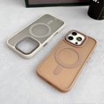 thumbnail image 3 of For iPhone 16 Pro Max Case Compatible with MagSafe TPU Acrylic Phone Back Cover Diamond Texture - Gr, 3 of 5