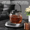 thumbnail image 5 of USB Rechargeable Coffee Mug Warmer - 3-Temperature Electric Cup Heater for Desk, Travel, Ceramic & Glass Mugs, Portable Beverage Warmer(Black), 5 of 7