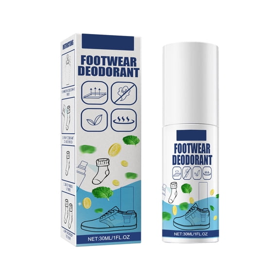 Alvantor Fast-Acting & Long-Lasting Shoe Deodorizer Spray Odor Eliminator Fresh Scent 1.06 fl. oz