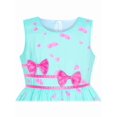 thumbnail image 4 of Vestido de Niña Verde Unicorn Flor Verano Vestido Veraniego 6 Años, 4 of 8
