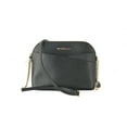 thumbnail image 1 of Michael Kors Jet Set Travel Medium Leather Cross Dome Bag Crossbody Black Gold, 1 of 5