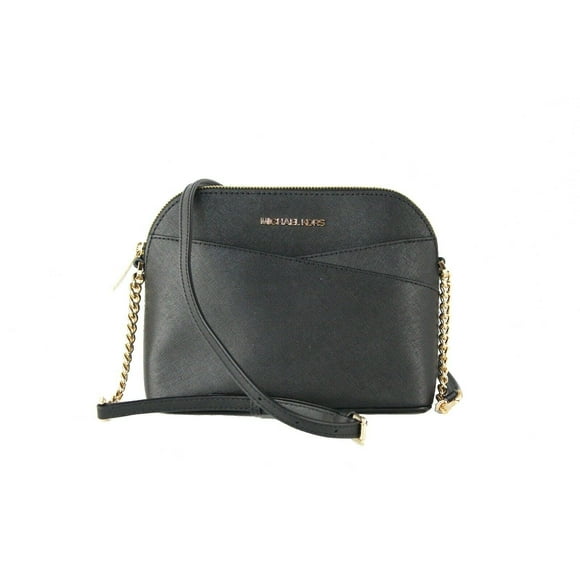 Michael Kors Sac à Bandoulière en Cuir Moyen Jet Ensemble Travel Noir Or