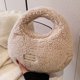 thumbnail image 1 of Bolso bandolera para mujer, bolso Hobo suave informal, bolso de piel sintética, bolso de compras de invierno, 1 of 8