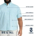 thumbnail image 4 of Big & Tall IZOD Breeze Short Sleeve Button-Down Shirt Color: Blue Martini Size: XL TALL, 4 of 4