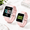 Pink, variant on Fitness Pedometer Watch, Black, No App Required for Seniors, Step Counter