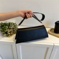 thumbnail image 1 of Bolsos de mano Hobo para mujer, bolsos de moda ligeros, bolso de mano sólido (negro), 1 of 8