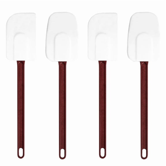 4X Heavy Duty Spatula and Spoonula High Heat Silicone Large Rubber Spatulas for Kitchen Use Commercial