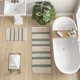 thumbnail image 2 of Ink⋼ Alfombra De Baño Textura Tejida A Mano Rayas Peludas Suave Y Absorbente De Agua Boho Baño D?Cor Alfombrillas De Baño Antideslizantes Absorbentes Alfombrillas De Secado Rápido Para Bañera Ducha As, 2 of 5
