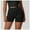 Black, variant on LYMAYTER Women Yoga Shorts for S-XL ‌Non-Roll Waist Biker Shorts High-Waist Quick-Dry Seamless Shorts