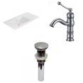 thumbnail image 1 of American Imaginations 35.5-in. W 1 Hole Ceramic Top Set In White Color - Overflow Drain Incl. AI-29853, 1 of 9