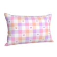 thumbnail image 2 of Disketp Pillow Covers Heart Buffalo Plaid Pattern Throw Pillow Case Cushion Covers,Cushion For Bedroom,Couch,Home-14"X20", 2 of 9