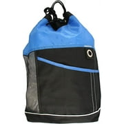 Xtitix Sport Vertical Drawstring Mesh Bodypack Backpack, Royal/Black