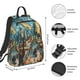 thumbnail image 2 of Balery Whimsical Cats Night Cafe Mochila ligera para hombre y mujer: duradera e impermeable, ideal para la escuela, el trabajo, viajes y uso diario., 2 of 7