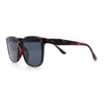 thumbnail image 6 of Womens Oversized Inset Lens Classy Minimal Fashion Horn Rim Sunglasses Tortoise - Black, 6 of 8