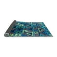 thumbnail image 2 of Ahgly Company Indoor Round Solid Light Blue Modern Area Rugs, 4' Round, 2 of 4