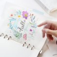 thumbnail image 3 of EIMELI 5Pcs A5/A6 Floral Category Planner Index Page Notebook Translucent 6-Hole Binder, 3 of 9