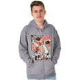 thumbnail image 4 of Street Fighter Rise and Grind Ryu Men Big & Tall Zip Hoodie Brisco Brands 5X, 4 of 5