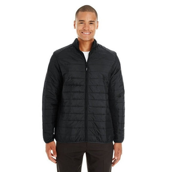 CORE365 CE700 Men's Prevail Packable Puffer Jacket-Black-2XL