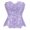 Light Purple, variant on Underbust Corsets Women Gothic Size: M Black