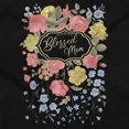 thumbnail image 2 of Mother's Day Blessed Mom Florals Short Sleeve Women's Graphic Tee Brisco Brands X, 2 of 5