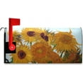 thumbnail image 4 of Van Gogh Sunflower Magnetic Mailbox Cover MailWraps Garden Yard Home Decor for Outside Standard Size-18"x 20.7" 104\u2026, 4 of 6
