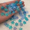thumbnail image 5 of GuassLee 1200Pcs Snowflakes Confetti Decorations for Christmas, White and Blue Winter Confetti Snow Party Pack for Wedding Birthday Holiday Party Table Decorations Supplies, 5 of 6