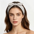 thumbnail image 2 of Workout Headband for Women Athletic Non Slip for Short Long Hair Yoga Running Sports Hair Bands Bandeau Headbands Sweat Hair Accessories Silver Free Size, 2 of 5
